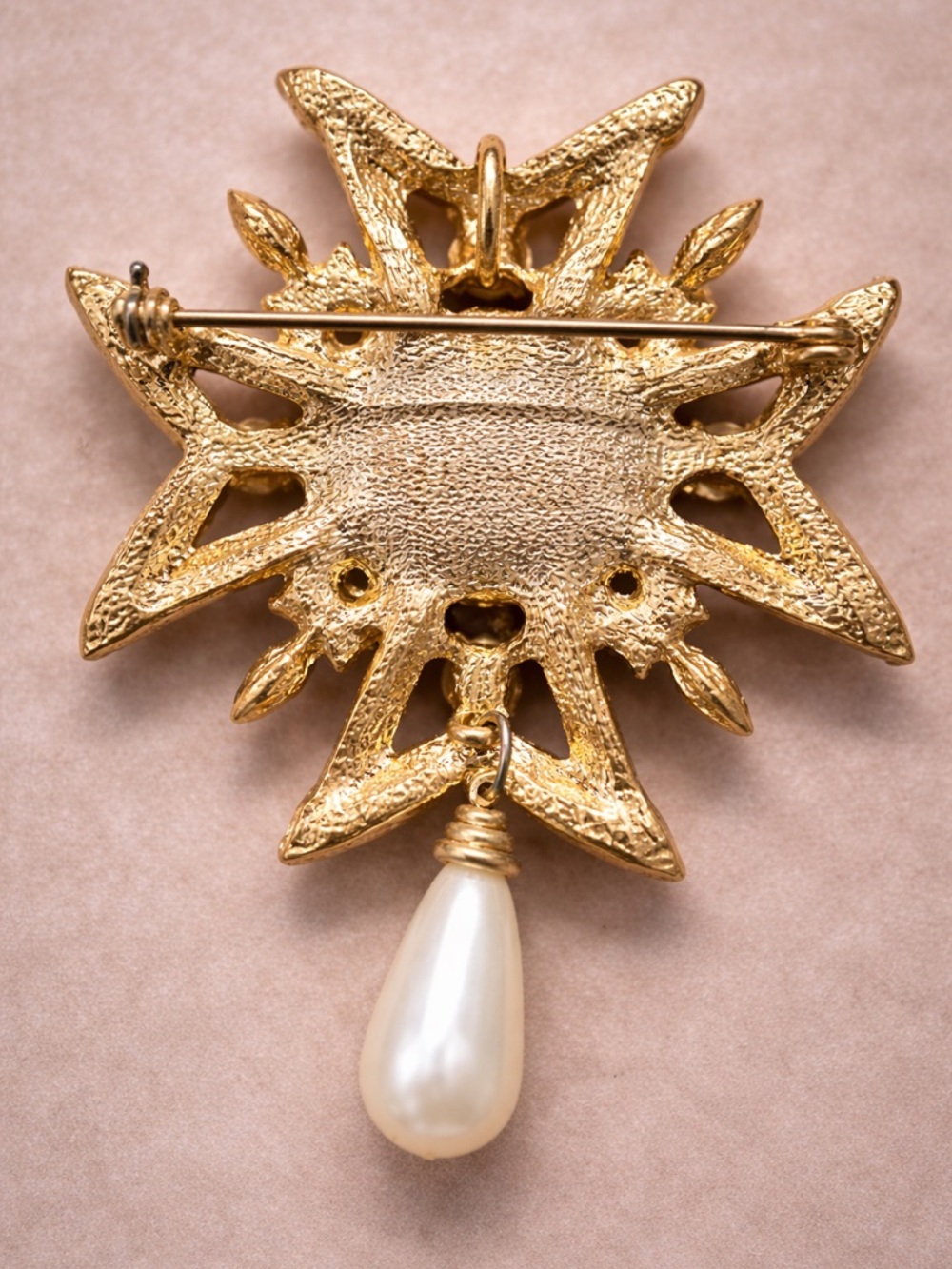 Rare Vintage Russian Nicholas & Alexandra Volunteer Maltese Cross Brooch Pendant - Picture 2 of 6